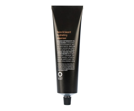 OW MEN face & beard hydrating cleanser Mousse limpiadora para la cara y la barba. Dermatologically tested / Nickel tested